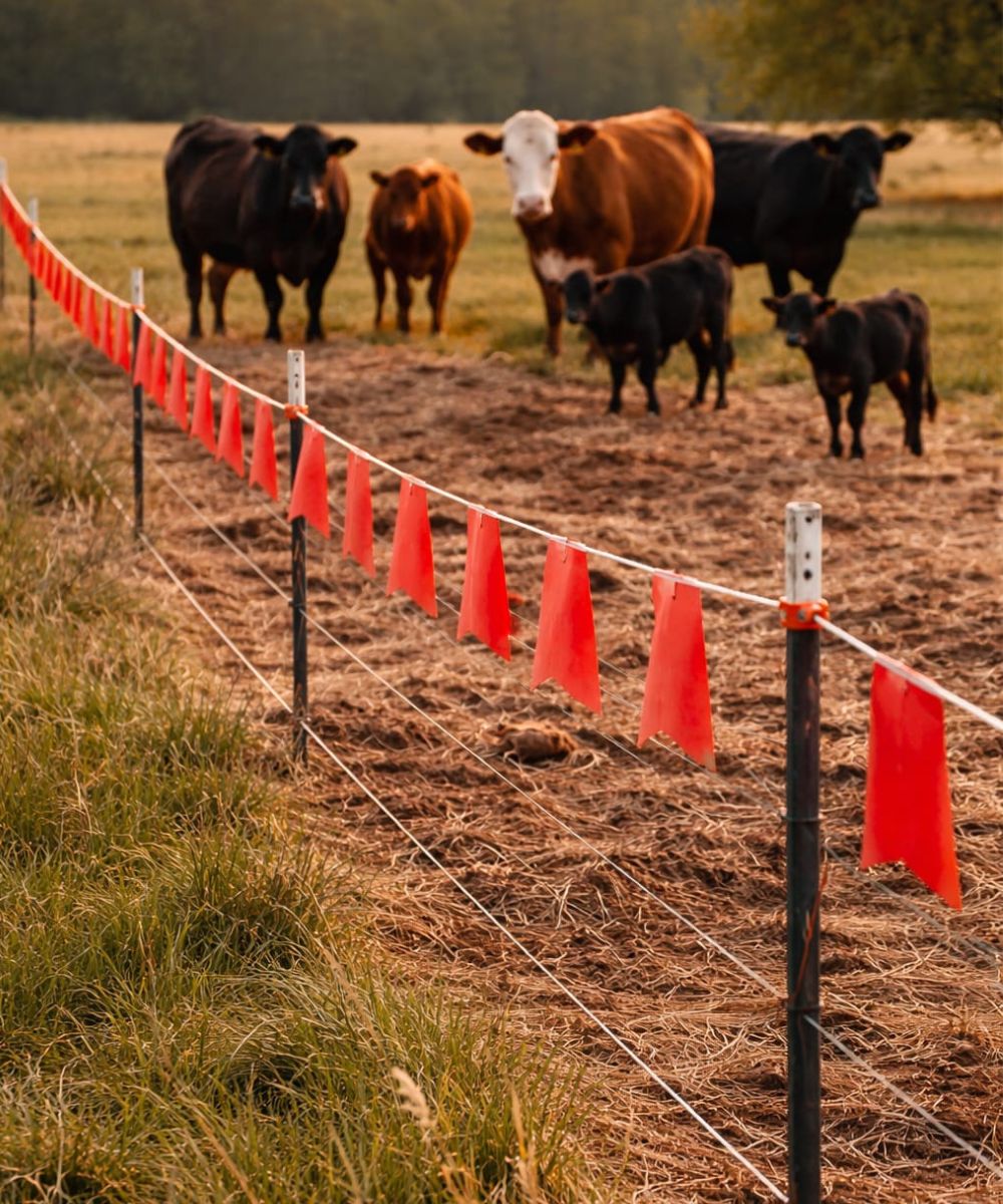 Turbo-fladry electric barrier for temporary coyote deterrent