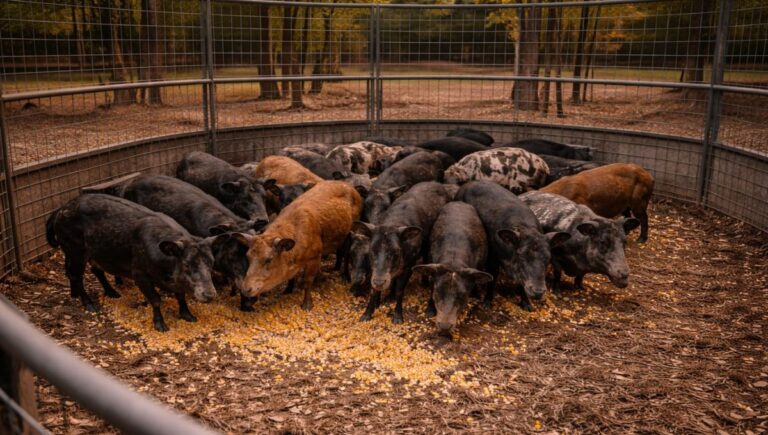Corral panel trap for feral hog control with multiple captured hogs
