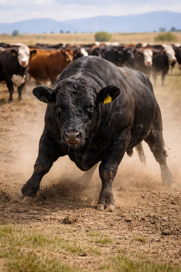 Bull behavior and temperament affecting cattle operation safety and breeding success